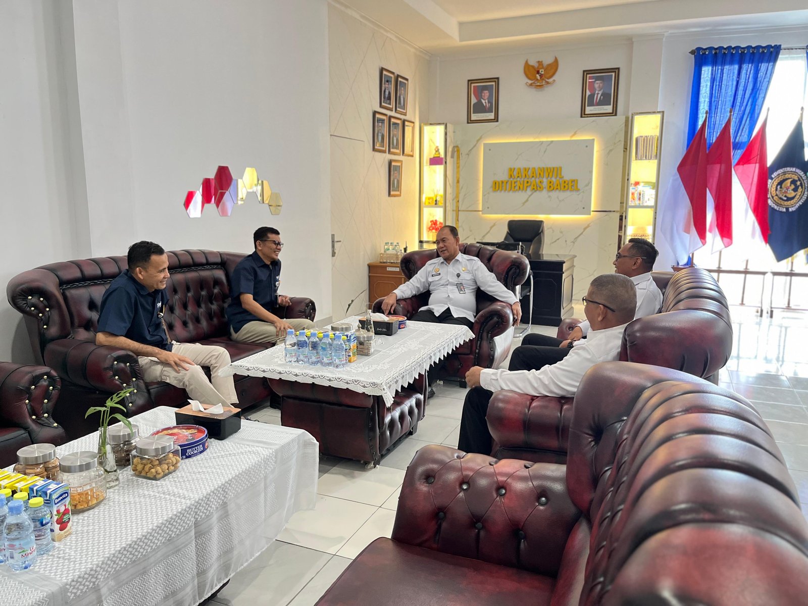 Kakanwil Ditjenpas Babel Terima Kunjungan Silaturahmi Pimpinan Cabang Perum Bulog Bangka Bahas Penyelenggaraan dan Penyediaan Pangan Warga Binaan